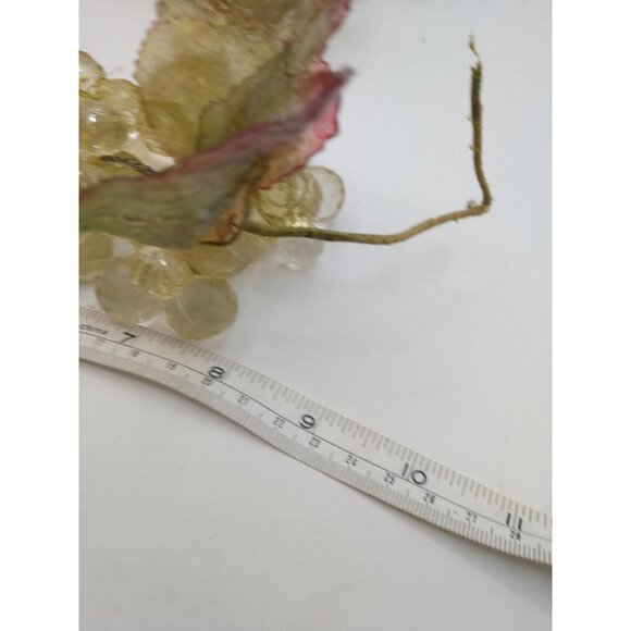 MCM Vintage Lucite Grape Clusters with Faux Leaf for Home Decor - 2 Clusters - 1 - Picture 5 of 6